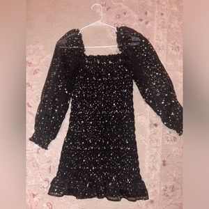 ALTAR’D state BLACK and SILVER STAR DRESS✨